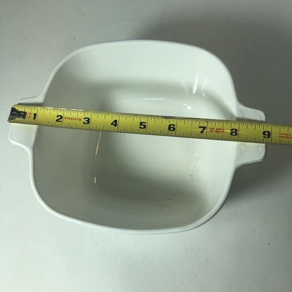 Corning Ware Casserole Dish Blue Cornflower Square P-1 3/4-B No Lid Vintage B4 - Picture 4 of 10